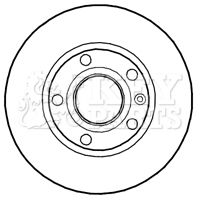 KEY PARTS Bremžu diski KBD4687